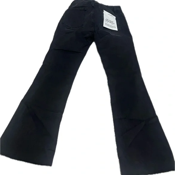 Frame NWT $225 Black Wash Le Crop Mini Boot Kerry sz 27 KRRY jeans - Picture 4 of 9
